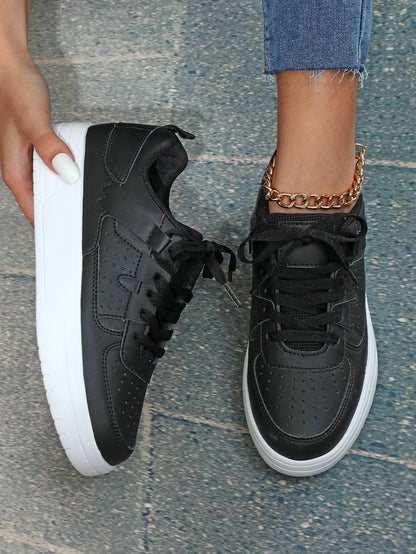 Loom & Soul Baskets plateforme unisexe – Chaussures de sport décontractées antidérapantes de style européen et américain avec semelle souple en EVA