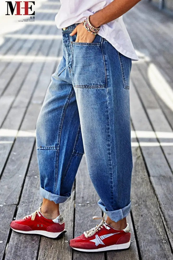 Women’s Classic Slim Fit Jeans – Everyday Casual Denim (T198)