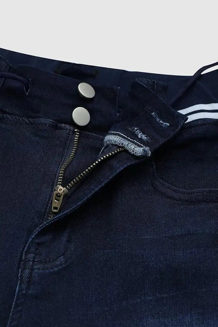 Women’s Athleisure Skinny Jeans – Drawstring Pull-On Butt-Lift Jeggings