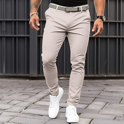 Men’s Slim Fit Casual Trousers – Stretch Business Pants