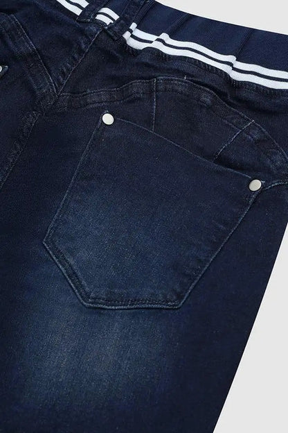 Women’s Athleisure Skinny Jeans – Drawstring Pull-On Butt-Lift Jeggings
