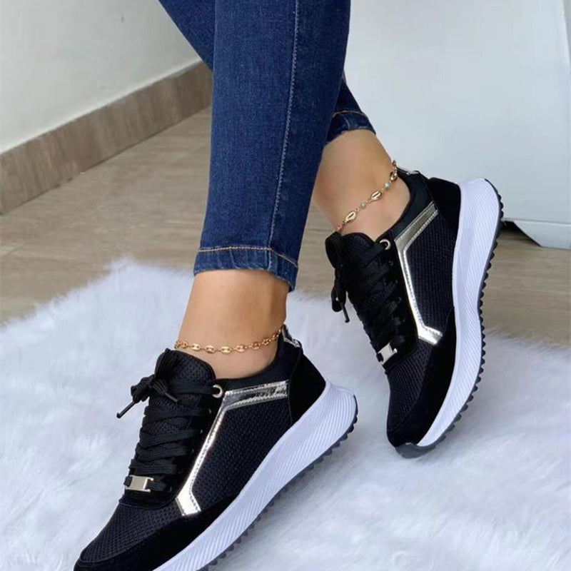 Baskets de sport à lacets Loom & Soul™ pour femme – Chaussures décontractées en maille respirante pour le confort et le style au quotidien