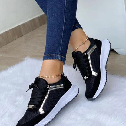 Baskets de sport à lacets Loom & Soul™ pour femme – Chaussures décontractées en maille respirante pour le confort et le style au quotidien