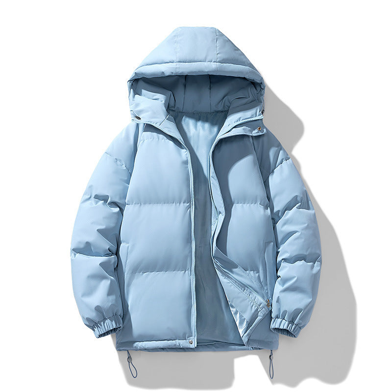 Loom & Soul™ Manteau à capuche d'hiver pour homme – Veste zippée rembourrée en coton épais pour la chaleur et le style au quotidien