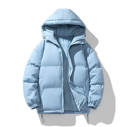 Loom & Soul™ Manteau à capuche d'hiver pour homme – Veste zippée rembourrée en coton épais pour la chaleur et le style au quotidien