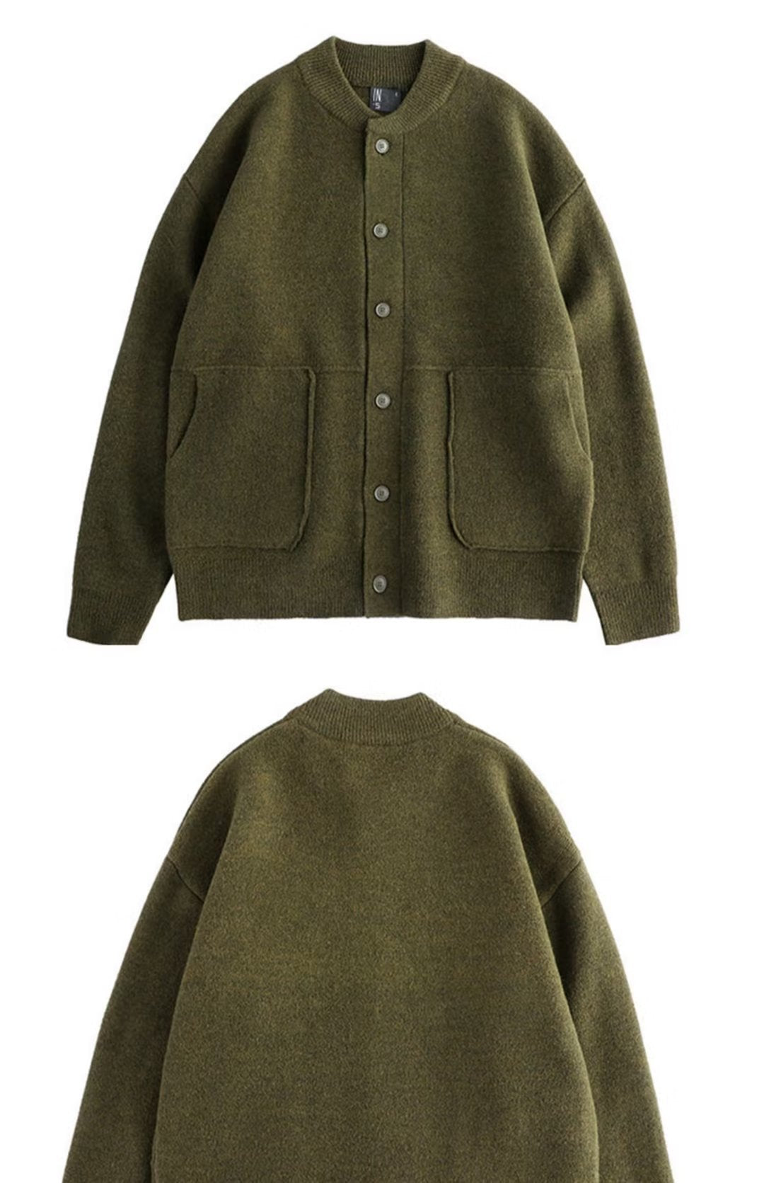 Gilet épais en maille pour homme – Veste pull chaude boutonnée