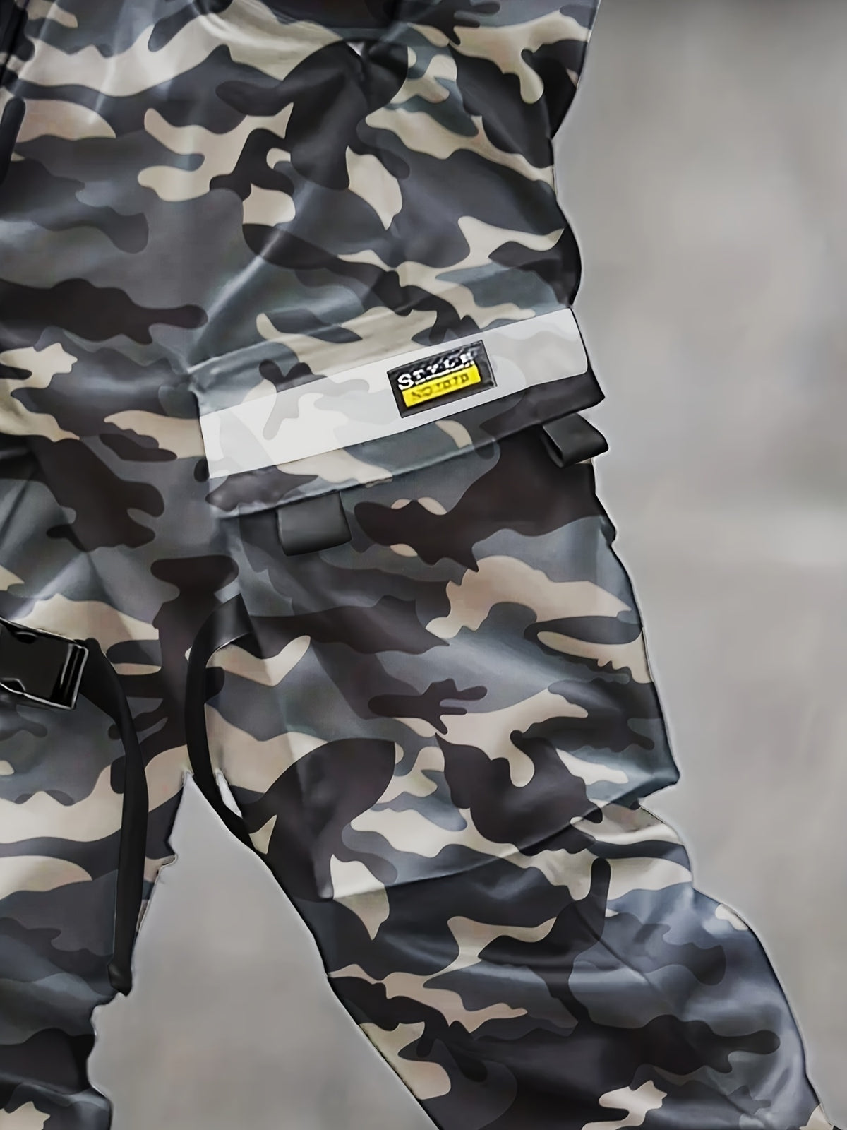 Pantalon Cargo Camouflage Homme – Pantalon de Rue Ample Multi-Poches