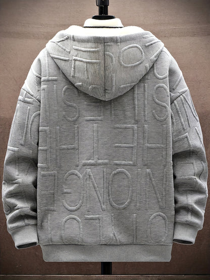 Sweat à capuche zippé en molleton Loom & Soul pour homme – Édition fêtes de fin d’année
