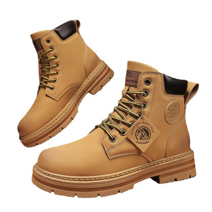 Men’s Casual Biker Boots – High Top Martin Work Boots by Loom & Soul