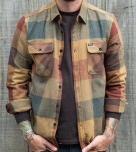 Loom & Soul Men’s Thick Casual Cardigan Shirt – British Style Long Sleeve