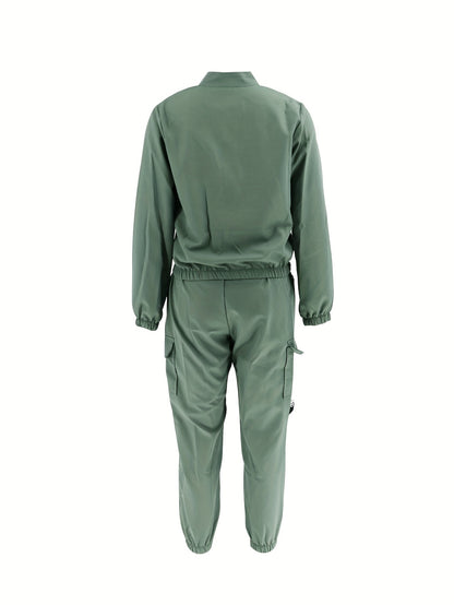 Ensemble deux pièces zippé « Directional Cargo » – Tenue décontractée urbaine pour femme