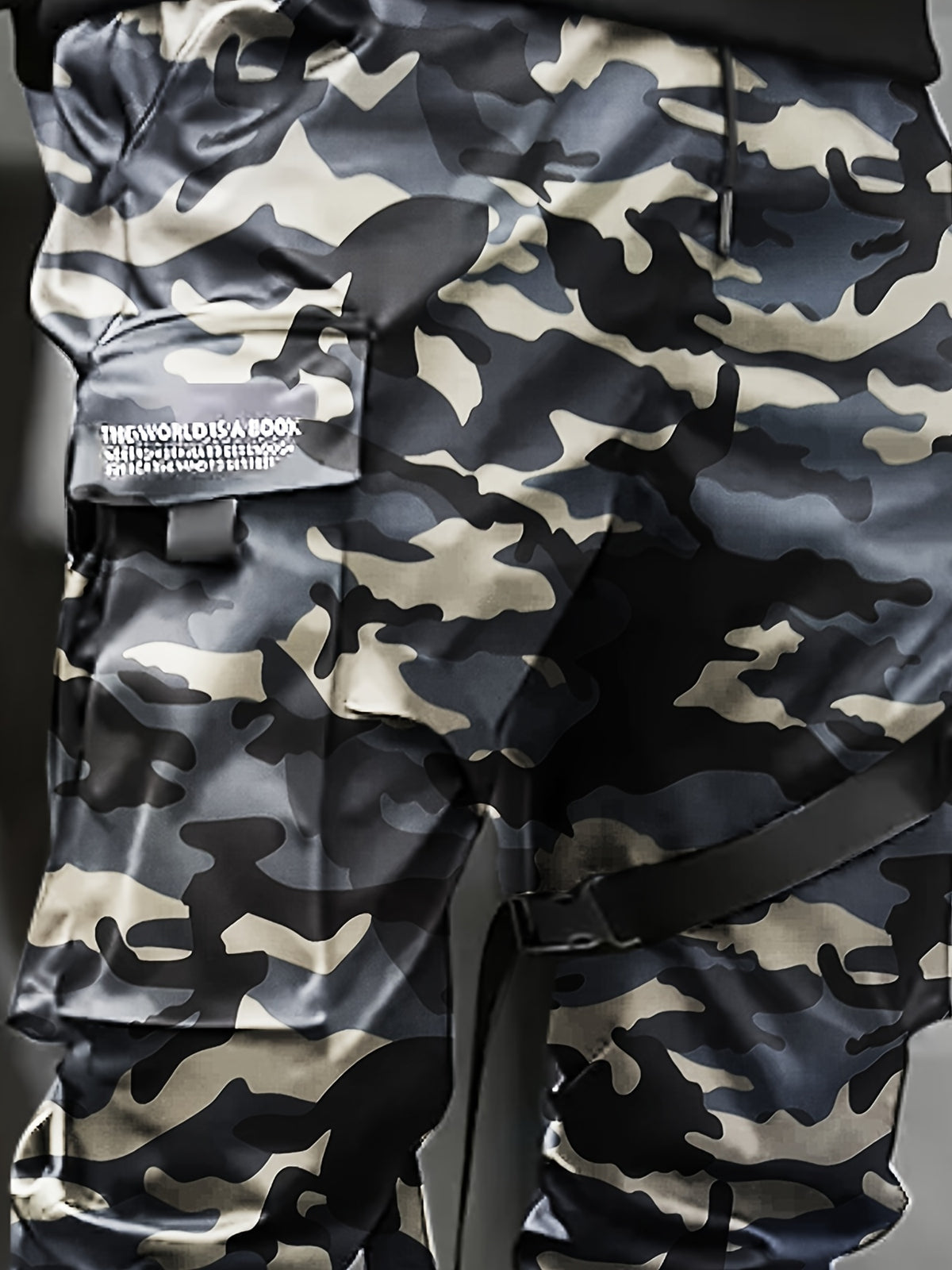 Pantalon Cargo Camouflage Homme – Pantalon de Rue Ample Multi-Poches