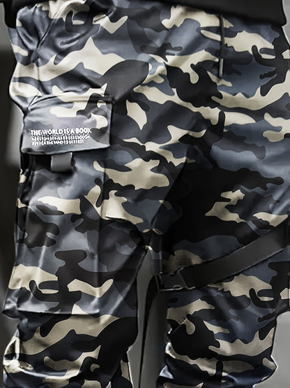 Pantalon Cargo Camouflage Homme – Pantalon de Rue Ample Multi-Poches