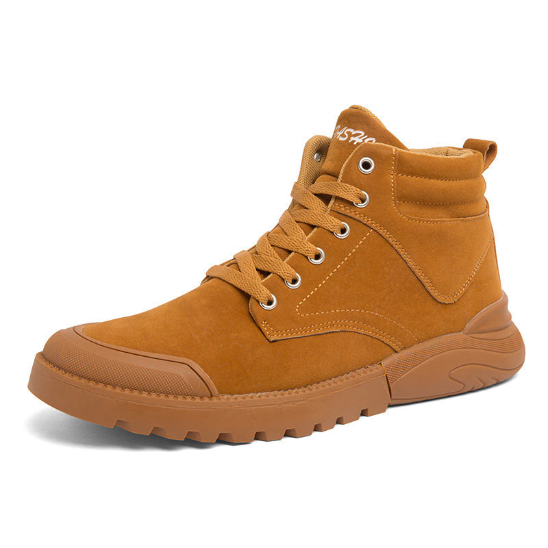 Bottines chaudes Loom & Soul pour hommes – Chaussures d'hiver confort en suède pelucheux