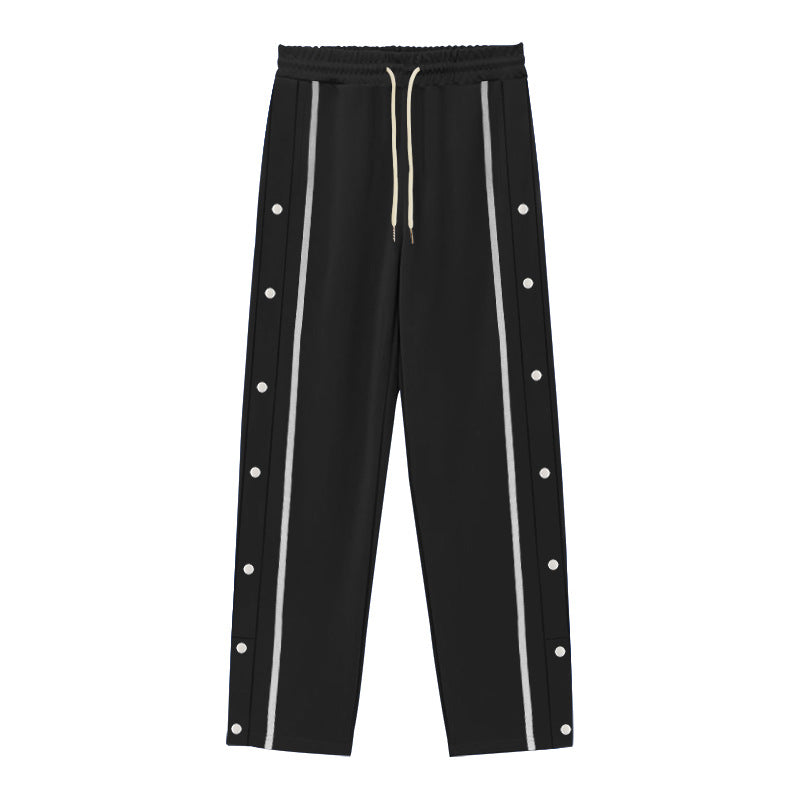 Pantalon décontracté de sport pour homme – Coupe droite ample, pantalon quotidien
