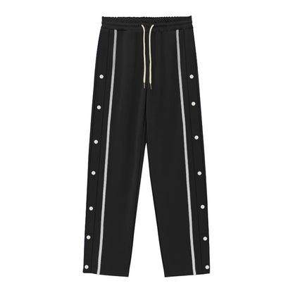 Pantalon décontracté de sport pour homme – Coupe droite ample, pantalon quotidien