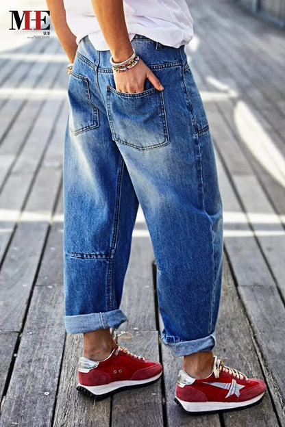 Women’s Classic Slim Fit Jeans – Everyday Casual Denim (T198)
