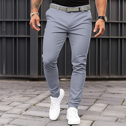 Men’s Slim Fit Casual Trousers – Stretch Business Pants