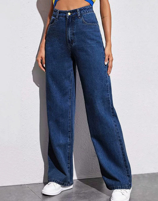 Loom & Soul™ Jeans Clásicos de Tiro Medio – Pantalones de Jean Ajustados para Mujer