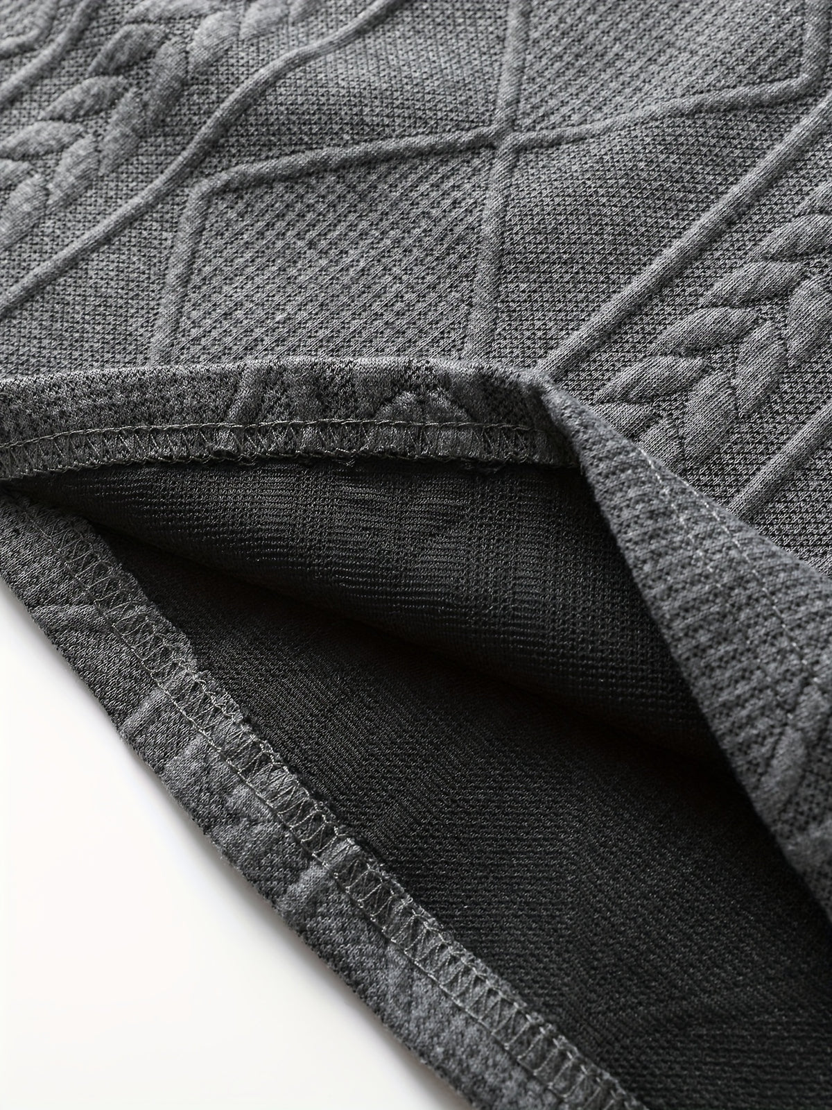Sweat-shirt ras du cou géométrique pour homme – Pull décontracté à manches longues