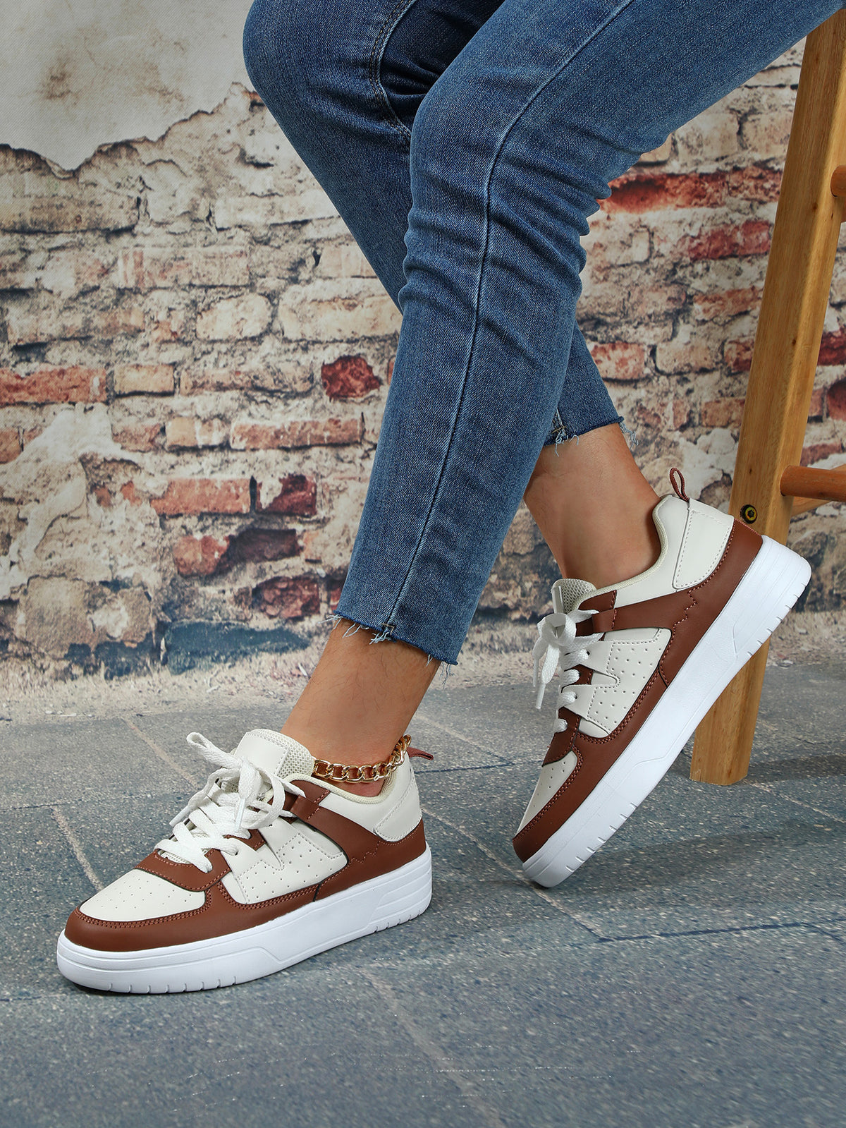 Loom & Soul Baskets plateforme unisexe – Chaussures de sport décontractées antidérapantes de style européen et américain avec semelle souple en EVA