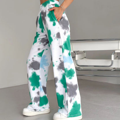 Pantalon droit décontracté Loom & Soul pour femme – Pantalon ample en coton avec micro-élasticité et coupe décontractée