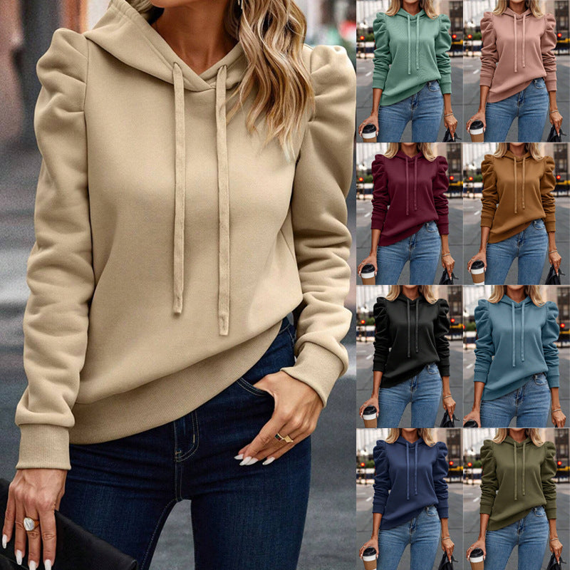 Women’s Solid Color Long Sleeve Sweater – Casual Pullover Top