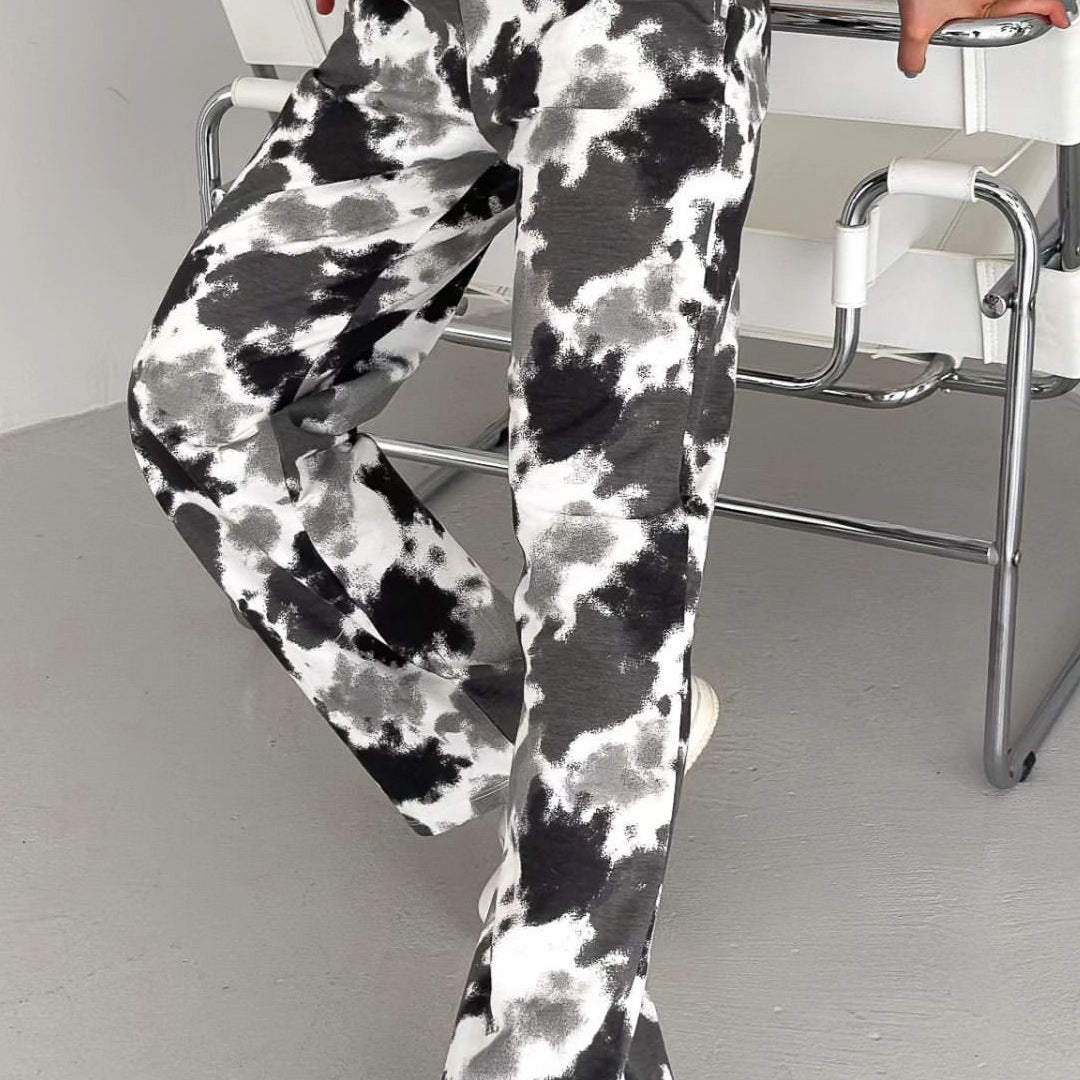 Pantalon droit décontracté Loom & Soul pour femme – Pantalon ample en coton avec micro-élasticité et coupe décontractée