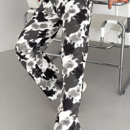 Pantalon droit décontracté Loom & Soul pour femme – Pantalon ample en coton avec micro-élasticité et coupe décontractée