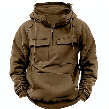 Sweat à capuche zippé Loom & Soul™ pour homme – Molleton épais avec cordon de serrage et poches