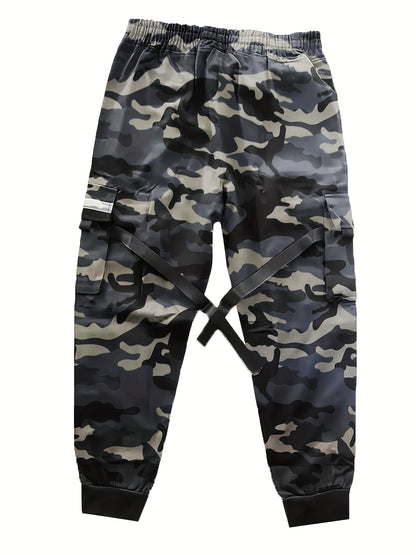 Pantalon Cargo Camouflage Homme – Pantalon de Rue Ample Multi-Poches
