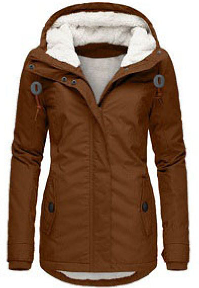 Loom & Soul™ Veste polaire à capuche confortable – Manteau d'hiver chaud zippé pour femme avec poches et doublure en fausse fourrure