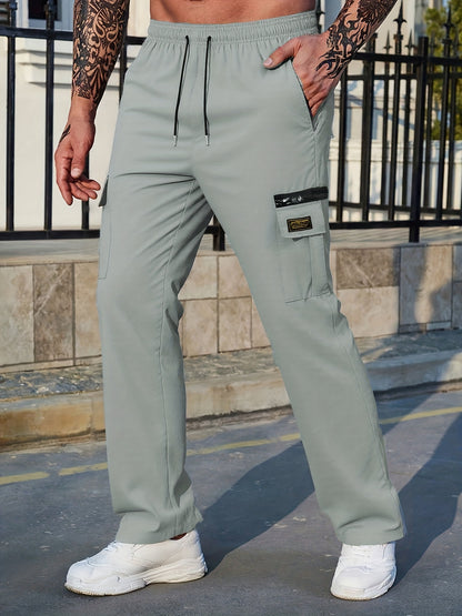 Pantalon cargo pour homme résistant – Coupe ample pour le travail et la randonnée