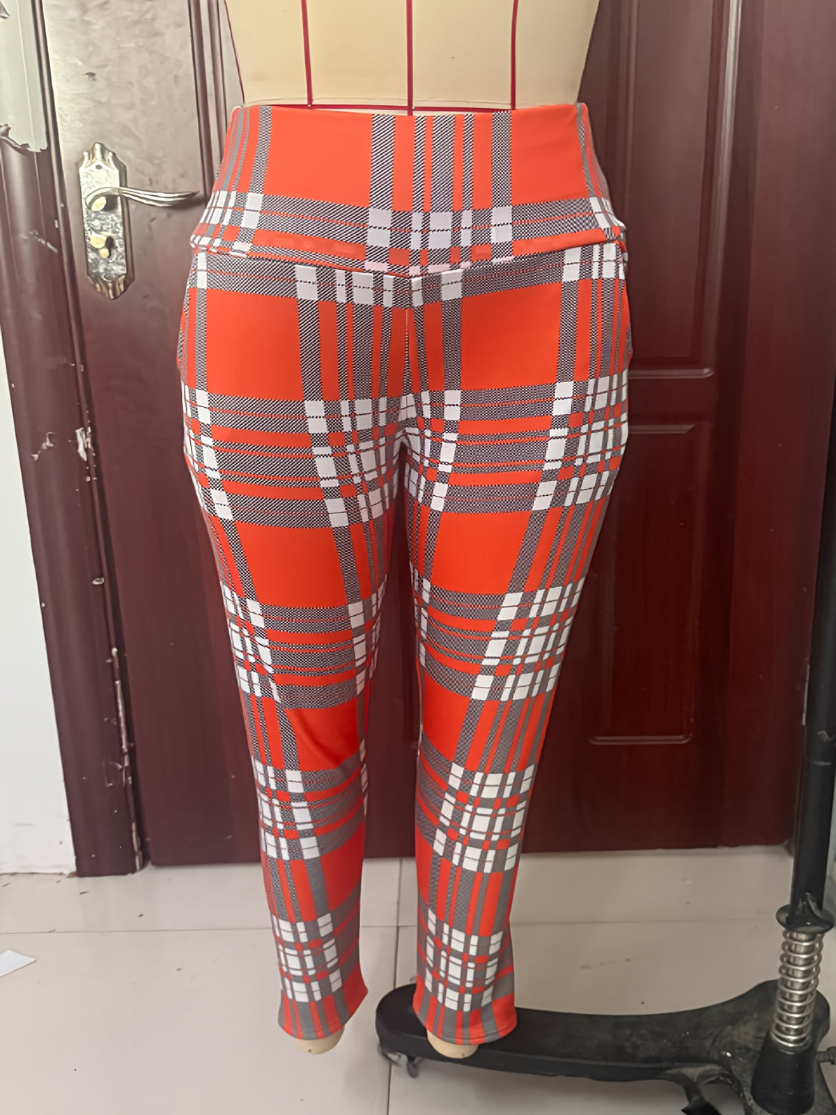 Legging droit taille haute doublé polaire pour femme – Hiver douillet