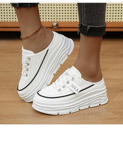 Chaussures plates décontractées d'été – Sandales quotidiennes confortables à lacets