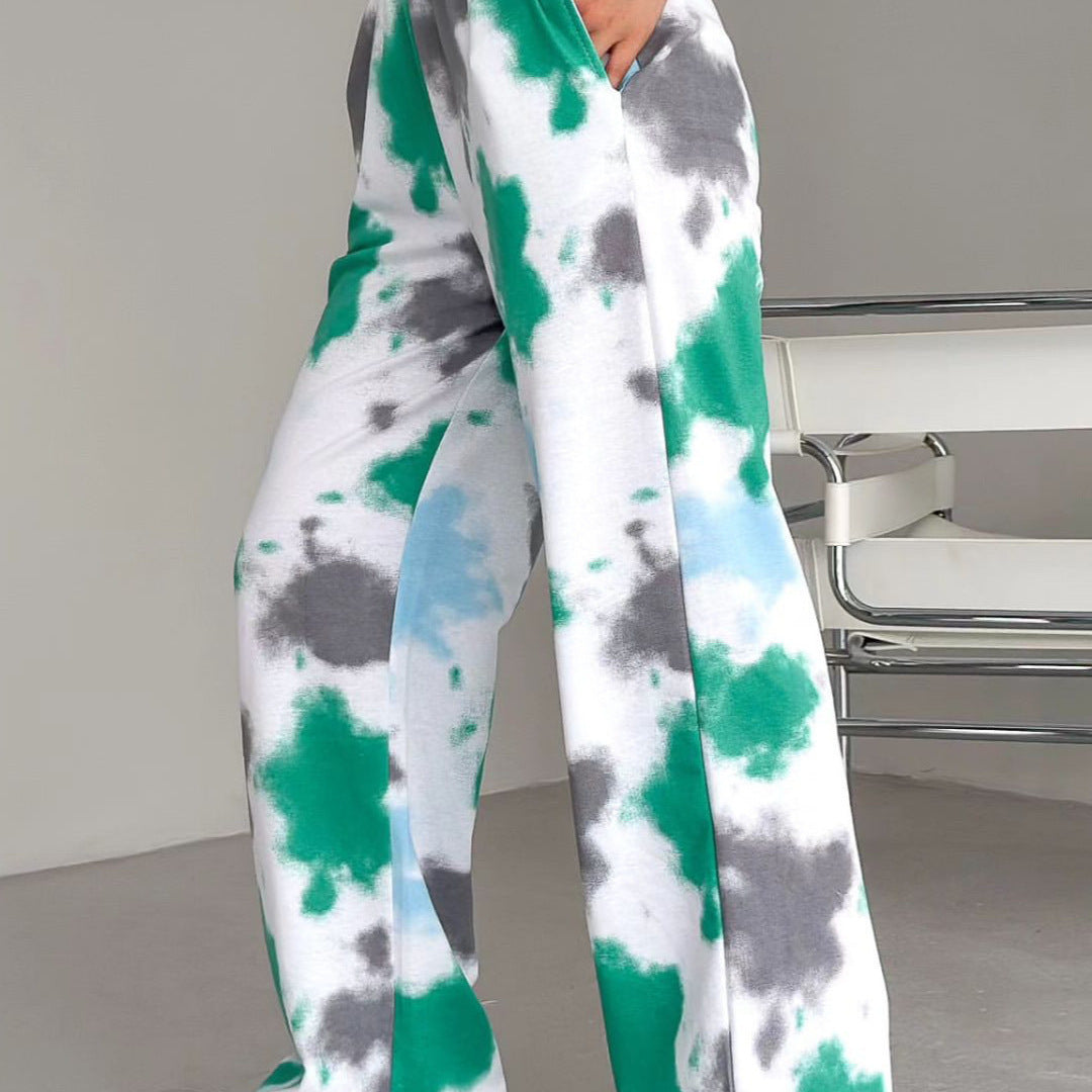 Pantalon droit décontracté Loom & Soul pour femme – Pantalon ample en coton avec micro-élasticité et coupe décontractée