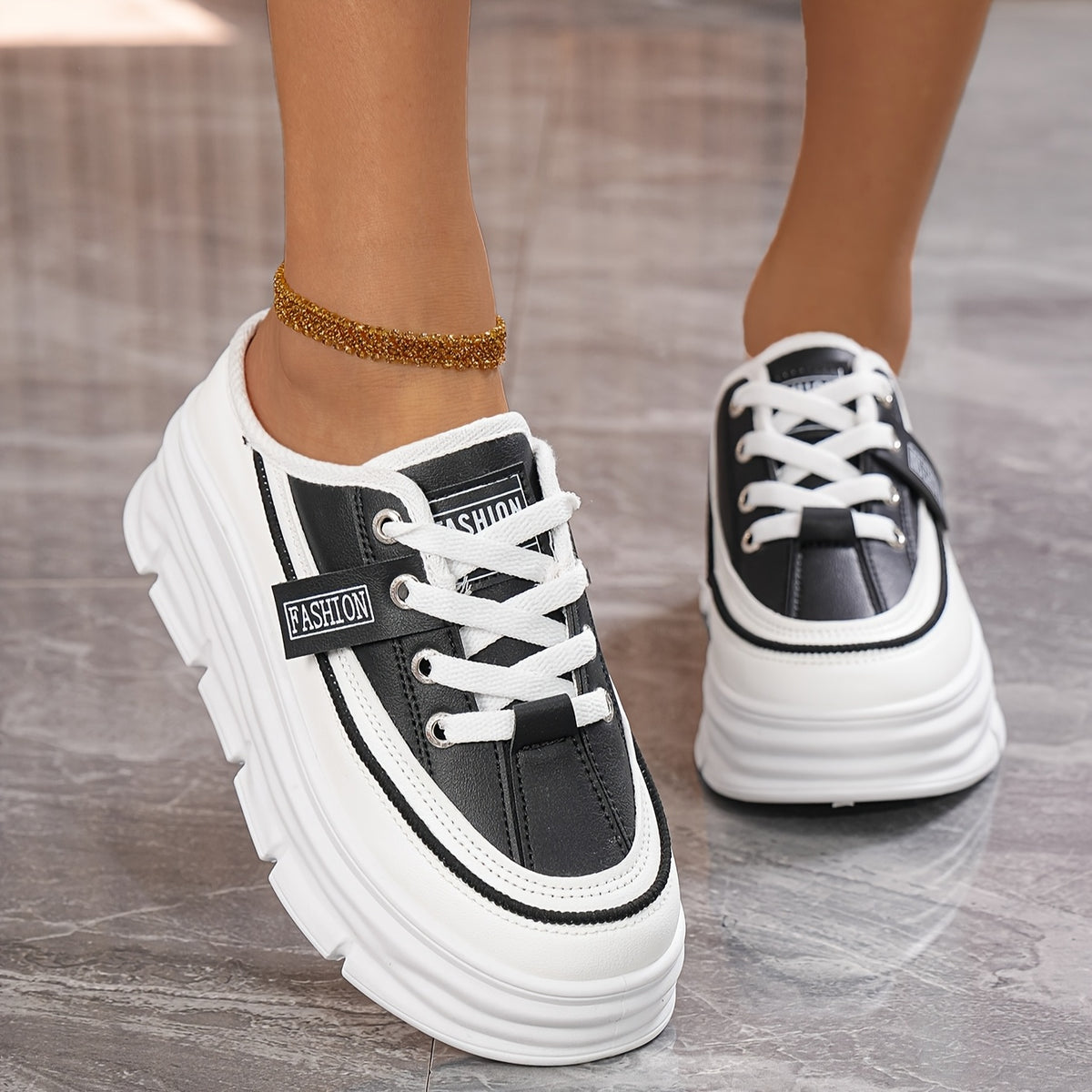 Chaussures plates décontractées d'été – Sandales quotidiennes confortables à lacets