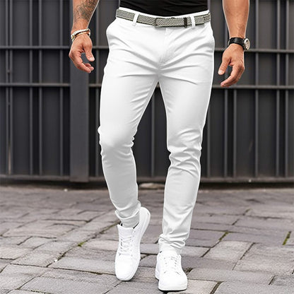 Men’s Slim Fit Casual Trousers – Stretch Business Pants