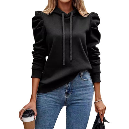 Women’s Solid Color Long Sleeve Sweater – Casual Pullover Top