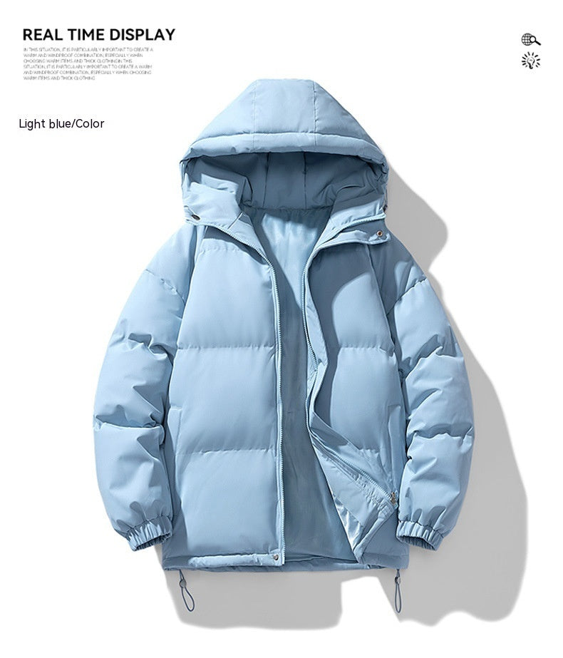 Loom & Soul™ Manteau à capuche d'hiver pour homme – Veste zippée rembourrée en coton épais pour la chaleur et le style au quotidien