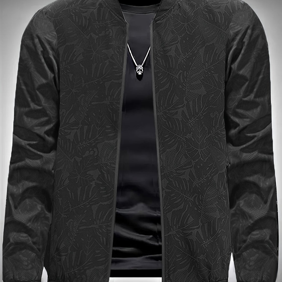 Veste de baseball imprimée pour homme – Manteau léger et décontracté à fermeture éclair style urbain