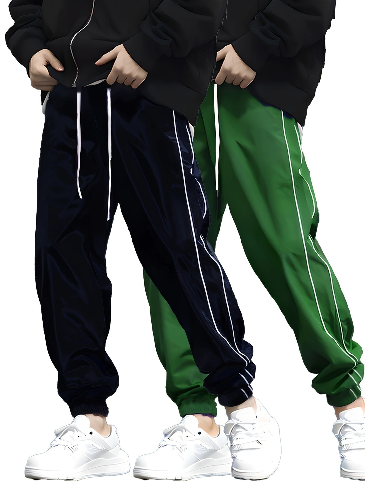 Pantalon de jogging décontracté pour homme – respirant, coupe ample, avec cordon de serrage