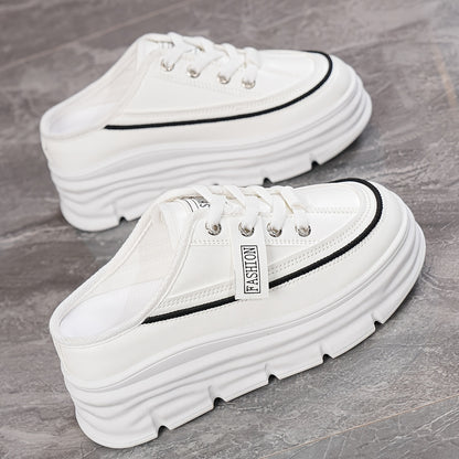 Chaussures plates décontractées d'été – Sandales quotidiennes confortables à lacets