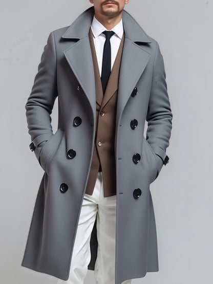 Men’s 3-in-1 Mid-Length Jacket – Double Breasted Coat
