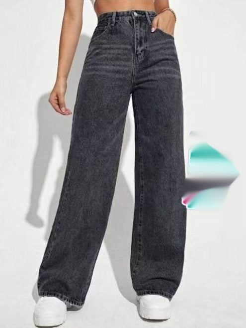 Loom & Soul™ Jeans Clásicos de Tiro Medio – Pantalones de Jean Ajustados para Mujer