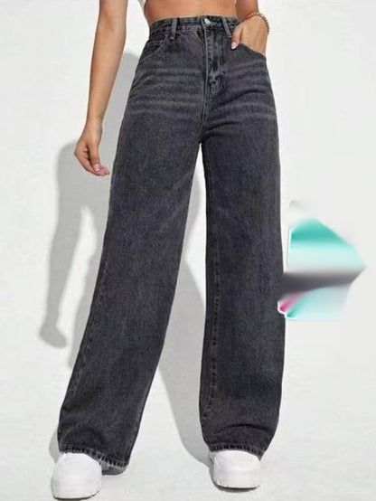 Loom & Soul™ Jeans Clásicos de Tiro Medio – Pantalones de Jean Ajustados para Mujer