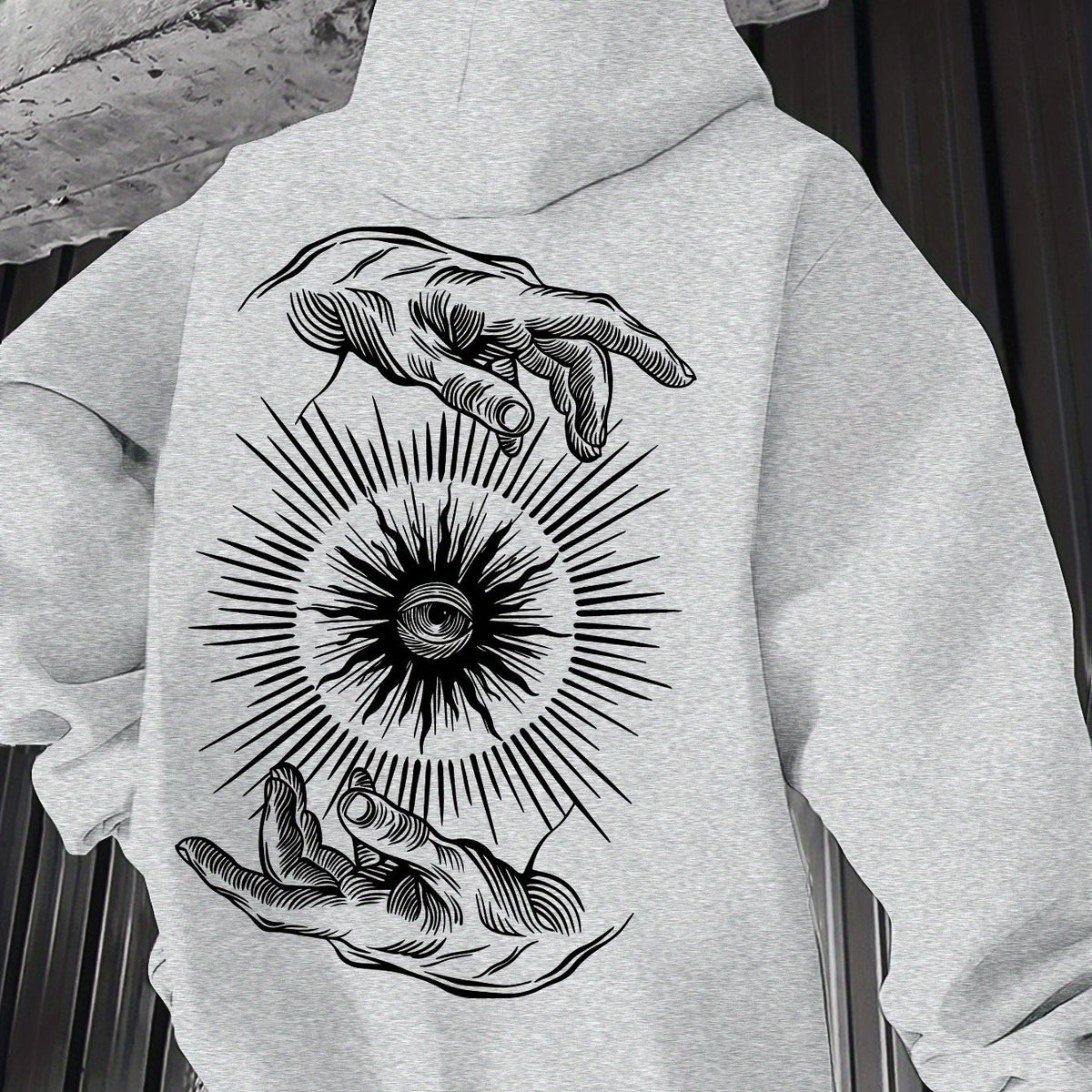 Pull à capuche léger pour homme – Graphisme minimaliste, idéal pour le printemps